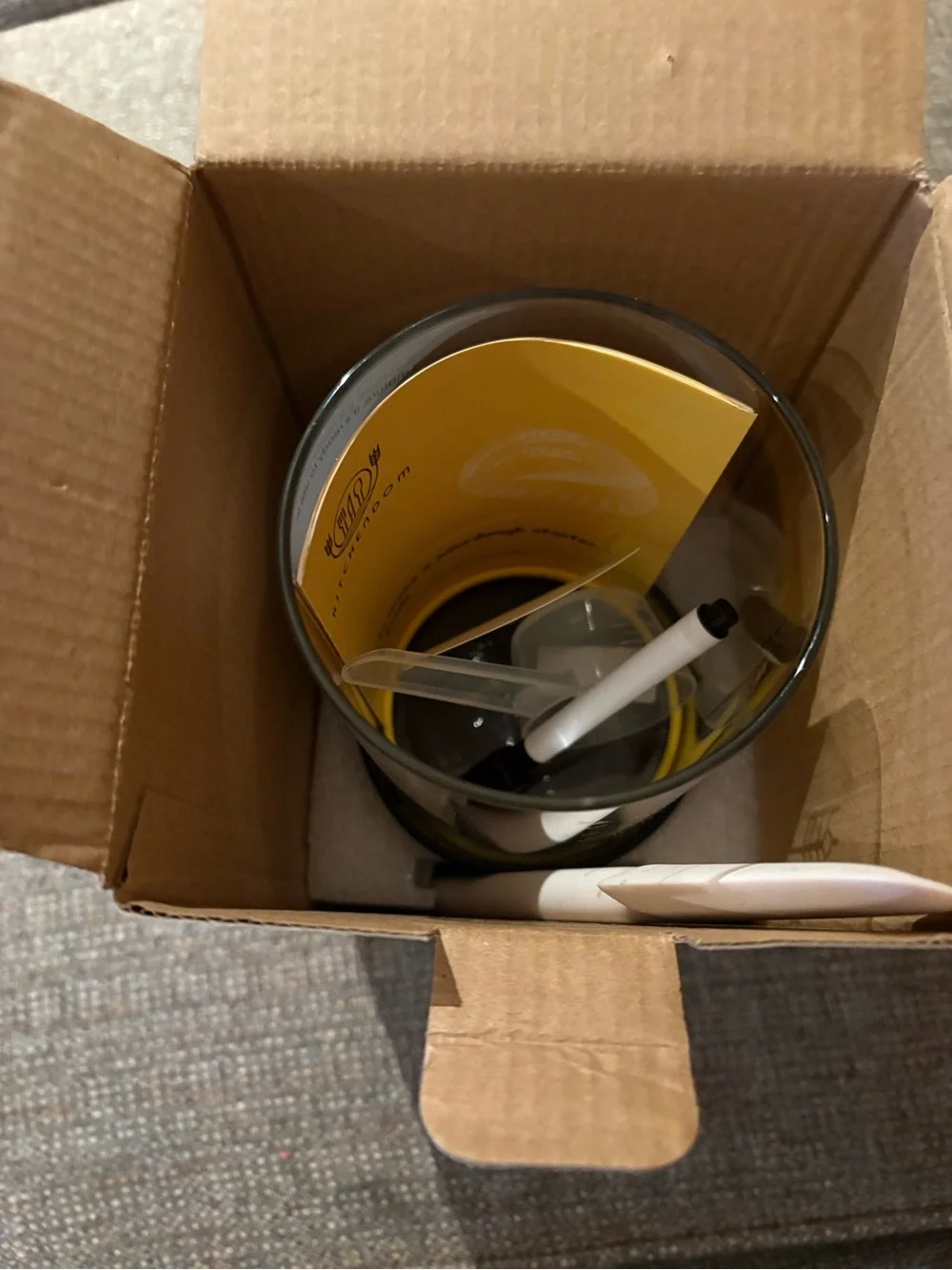 KitchenDom Sourdough Starter Kit - Yellow New in Original Box
